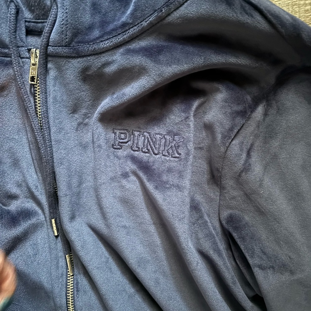 Pink Navy Blue Hoodie - Picture 5 of 6